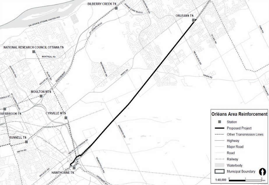 Map of proposed route