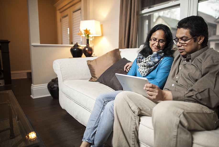 couple sitting on a couch