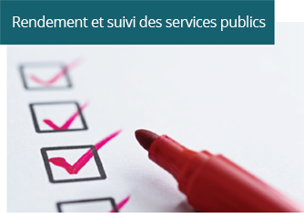 Rendement et suivi des services publics