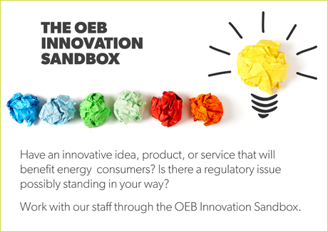 OEB Innovation Sandbox