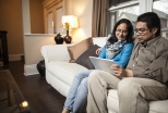 couple sitting on a couch