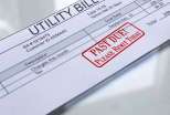 image of an overdue utility bill