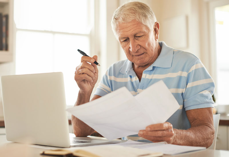 man reading news release