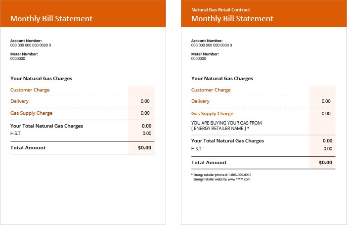 Understanding your natural gas bill  Ontario Energy Board